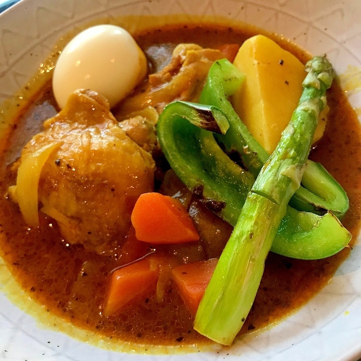 我が家の定番！野菜たっぷりスープカレー